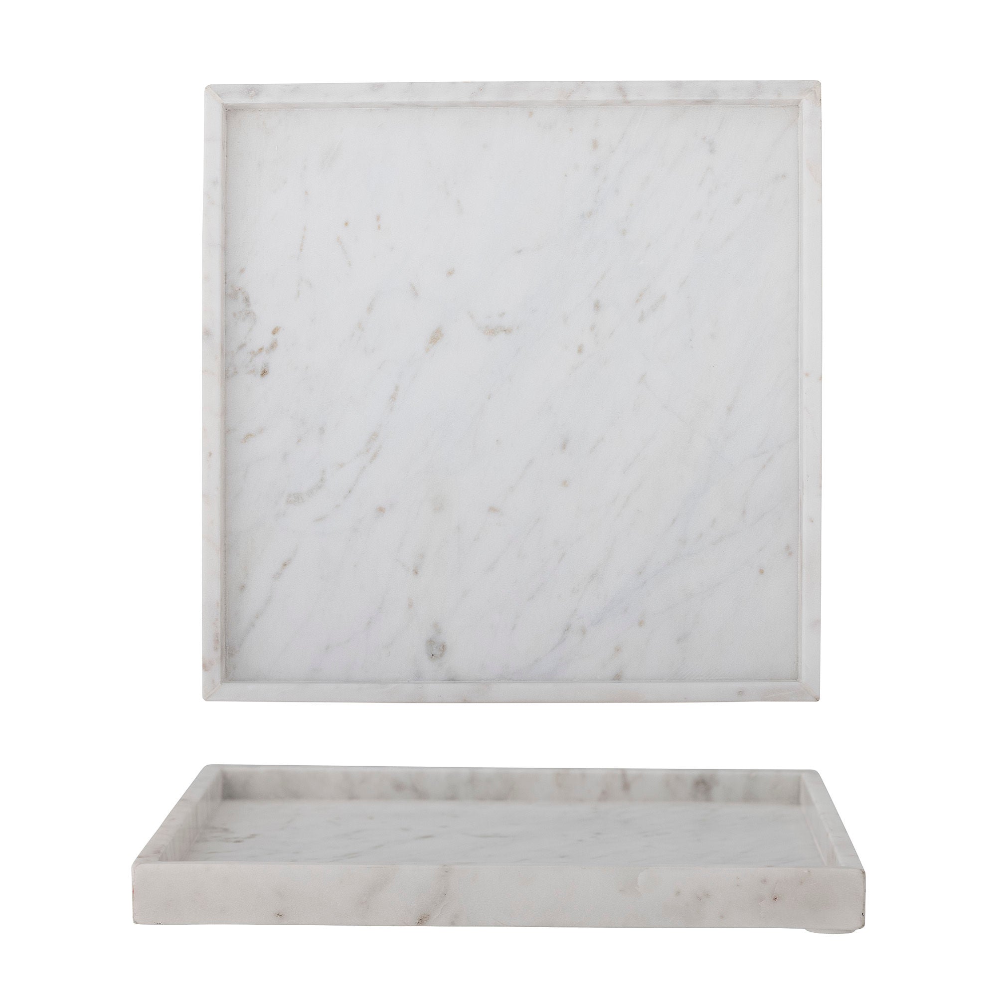 Bloomingville Majsa Fad, White, Marble
