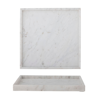 Bloomingville Majsa Fad, White, Marble