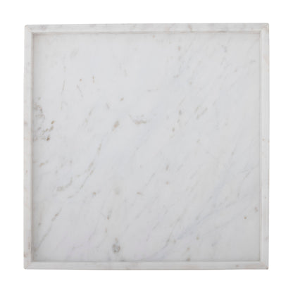 Bloomingville Majsa Fad, White, Marble