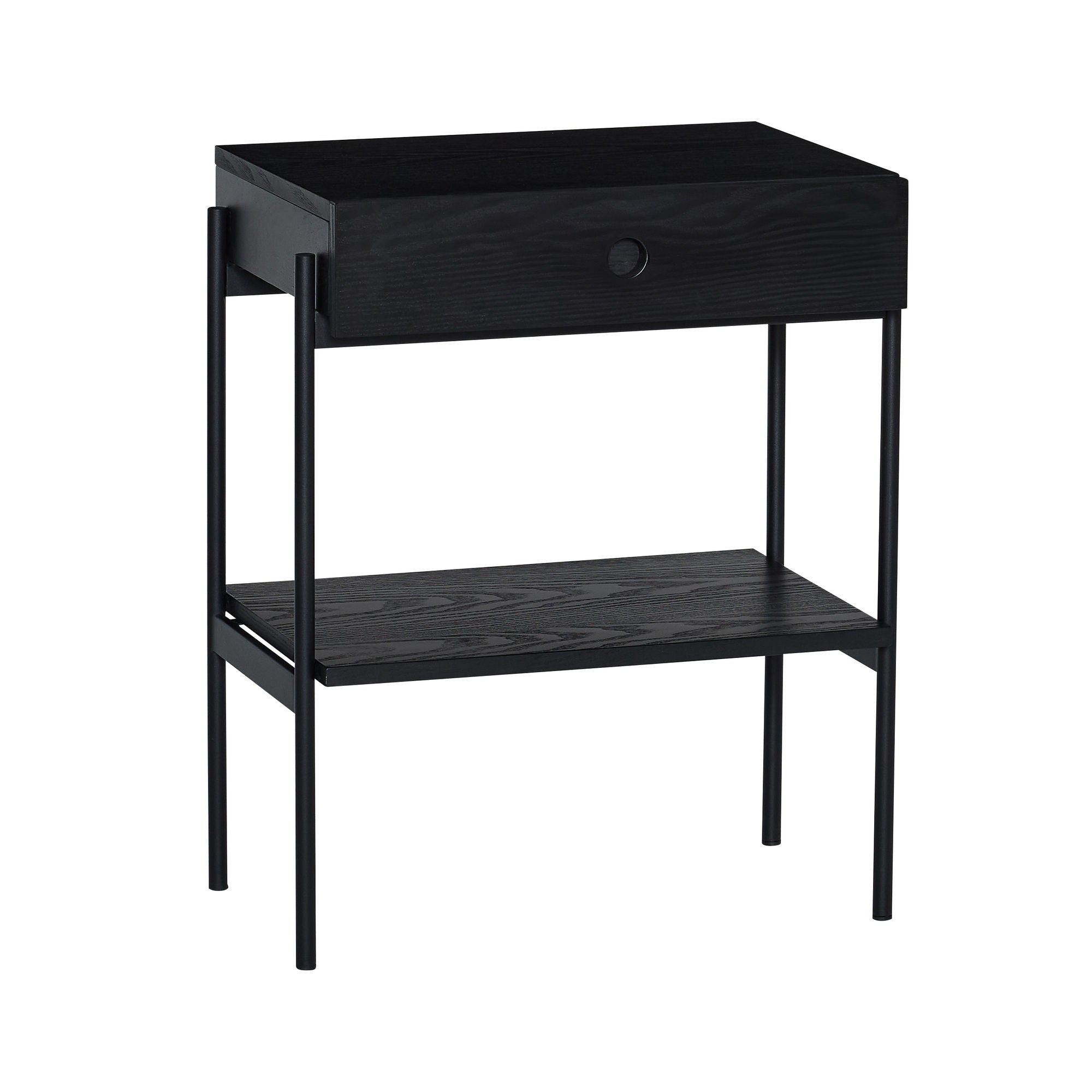 Hübsch noir sängbord svart
