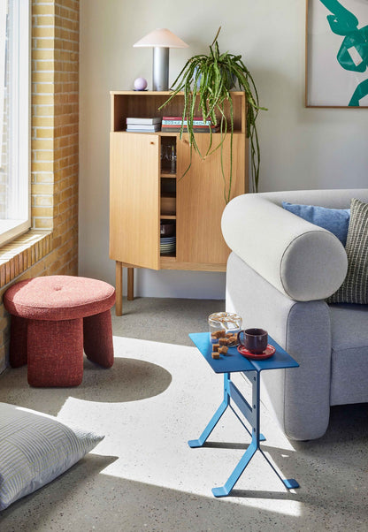 Hübsch Rocco Puf Red