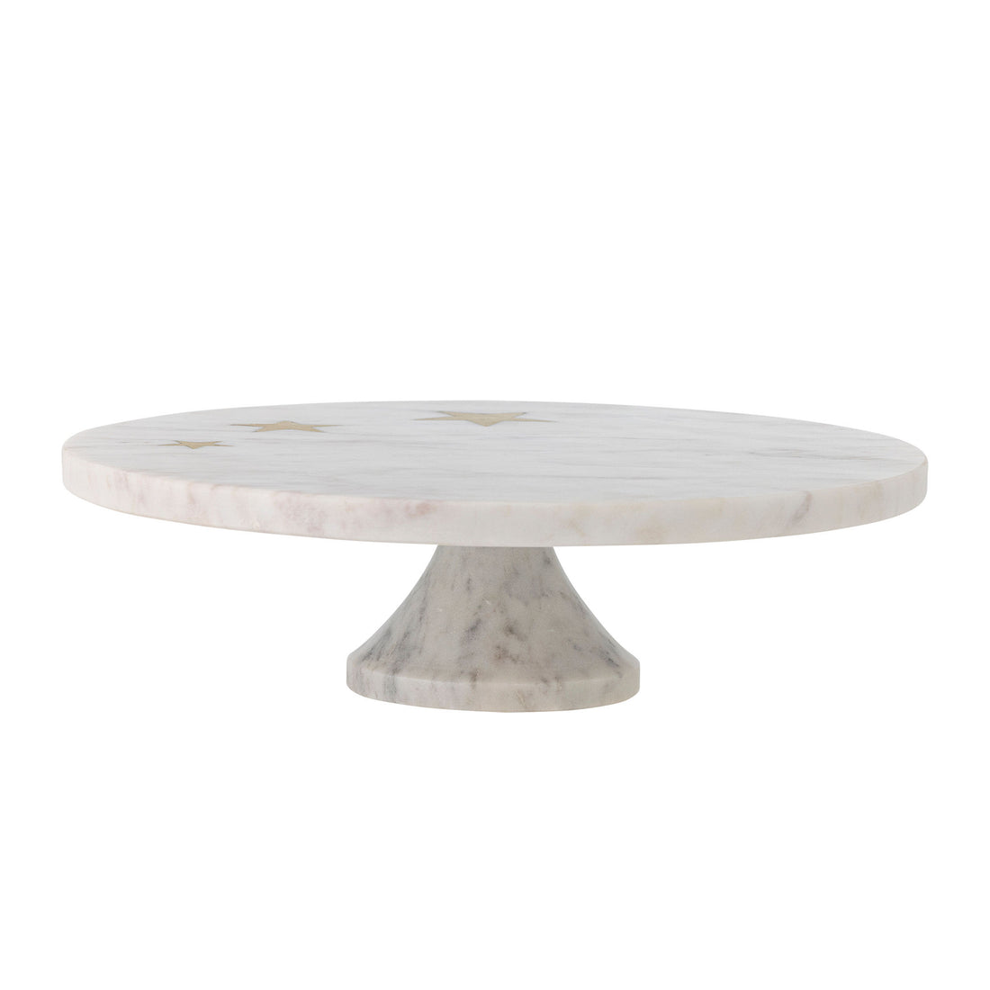 Bloomingville Fenya Star Cake Dish, vit, marmor