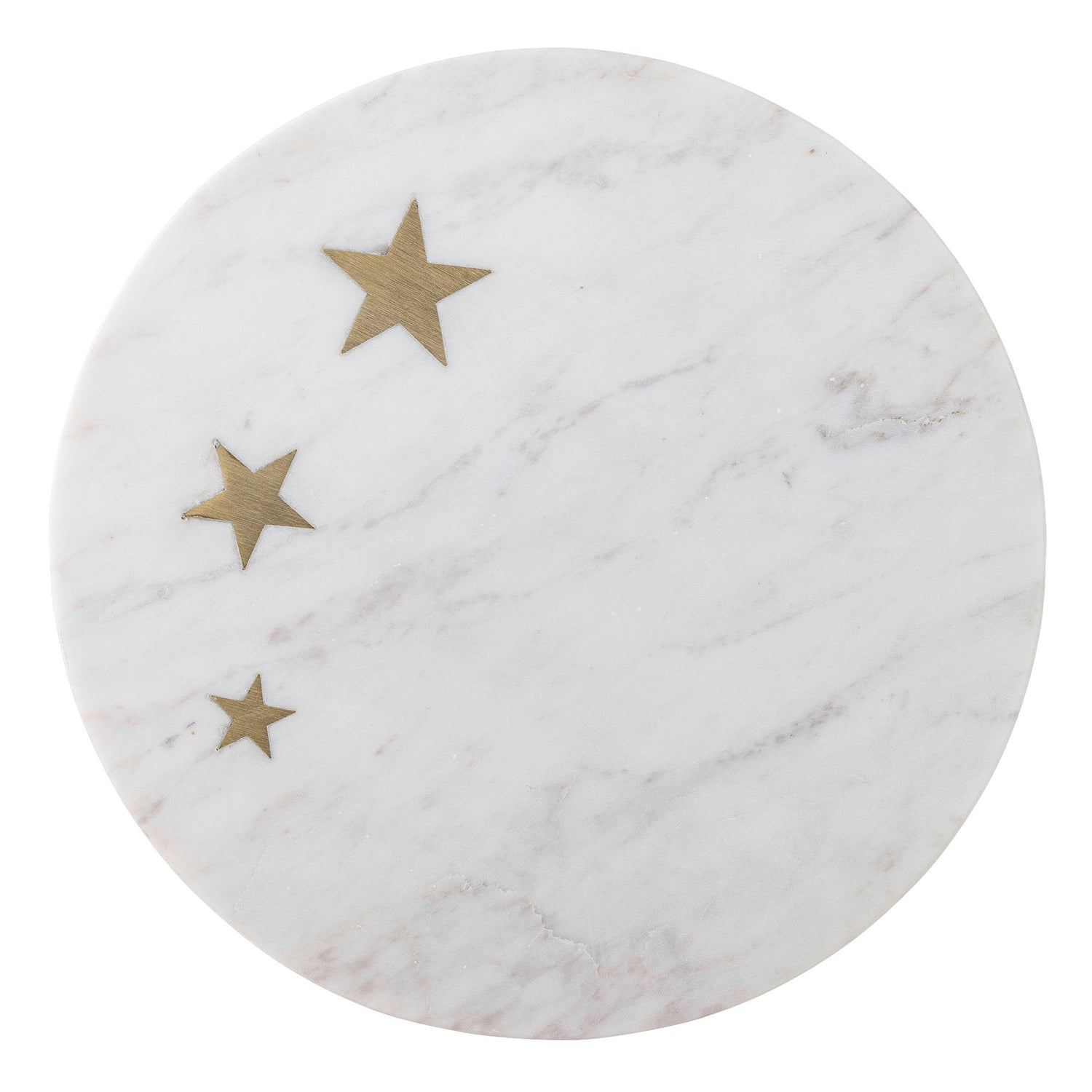 Bloomingville Fenya Star Cake Dish, vit, marmor