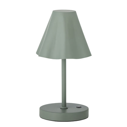 Bloomingville Lianna bärbar lampa, laddningsbar, grön, metall