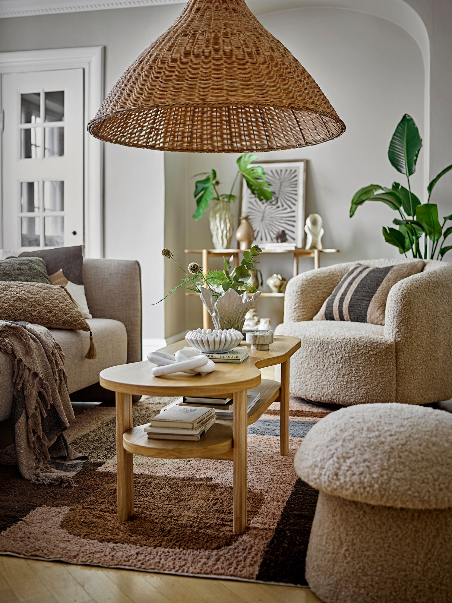 Bloomingville harmonia skål, vit, marmor