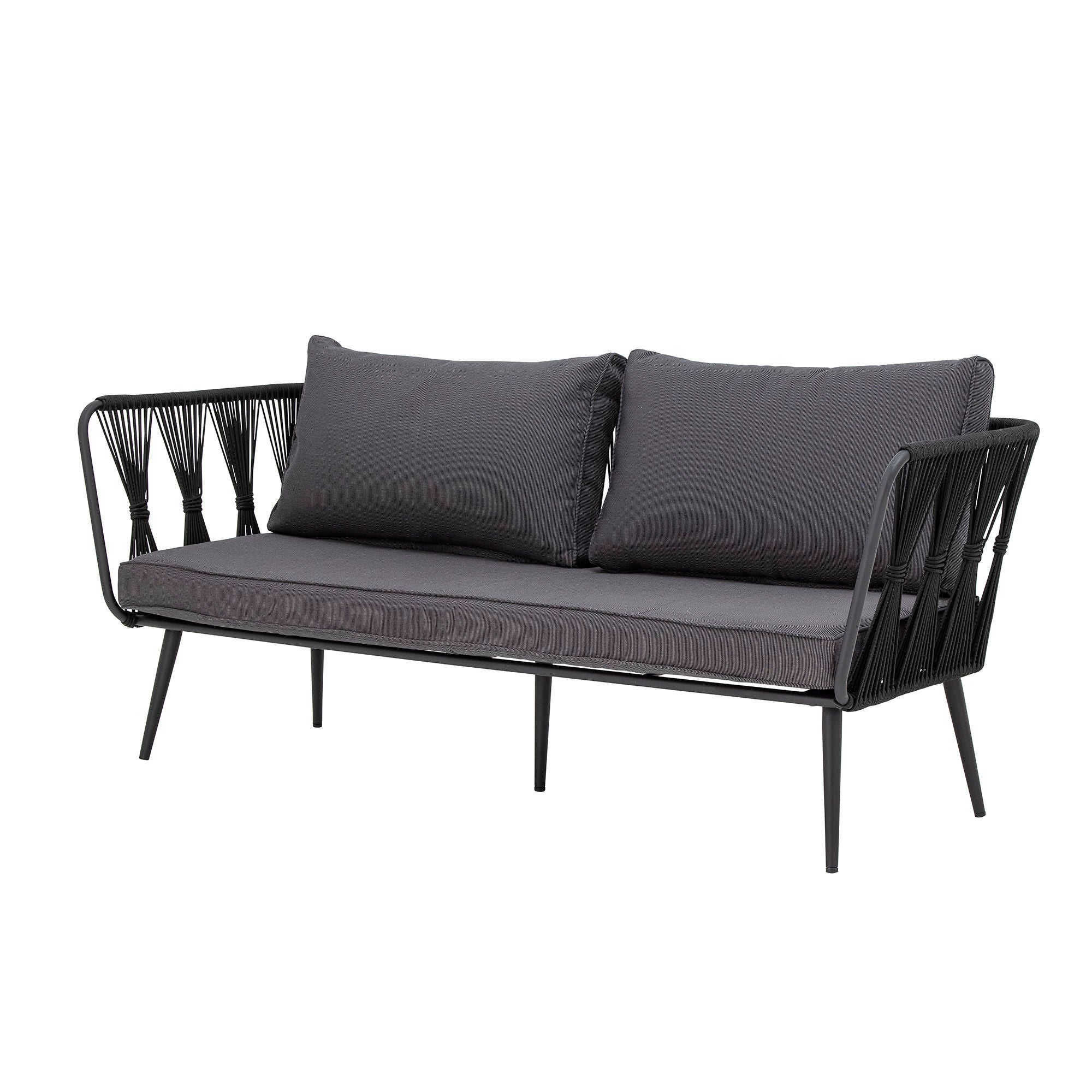 Bloomingville Pavone Fire-resistent soffa, svart, metall