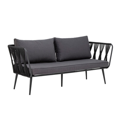 Bloomingville Pavone Fire-resistent soffa, svart, metall