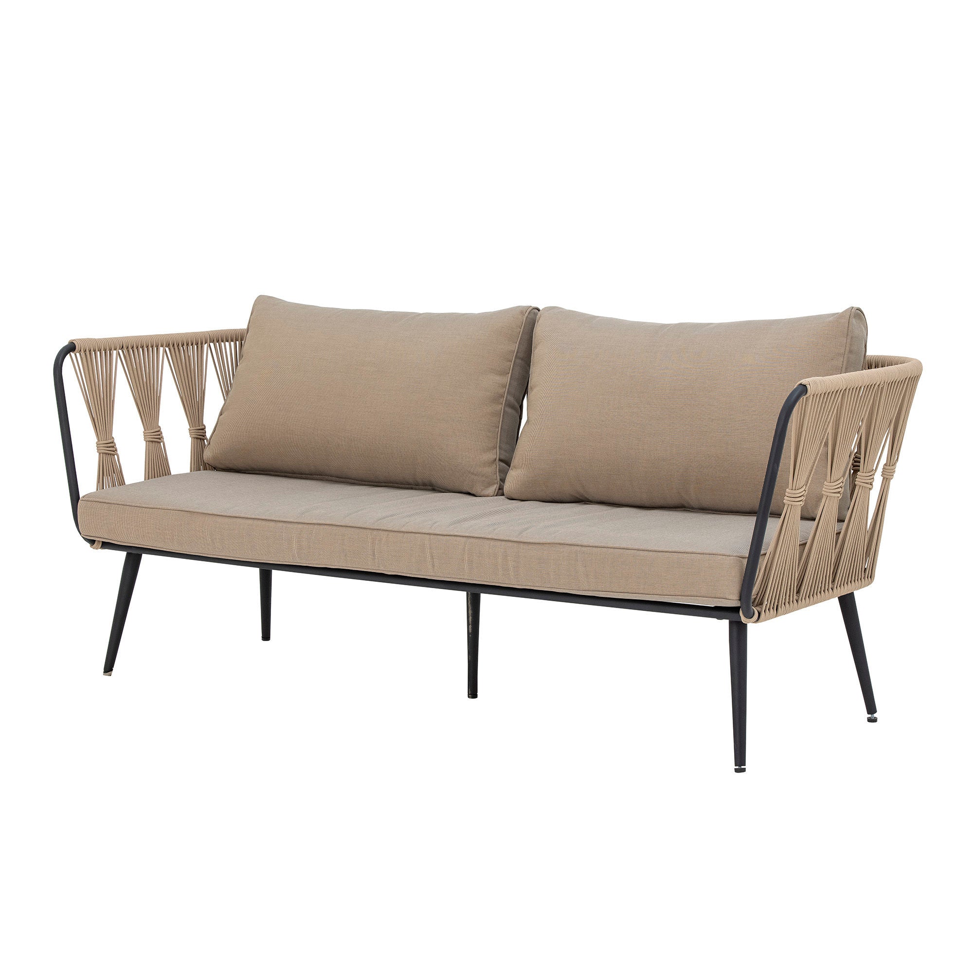 Bloomingville Pavone Fire-resistent soffa, brun, metall
