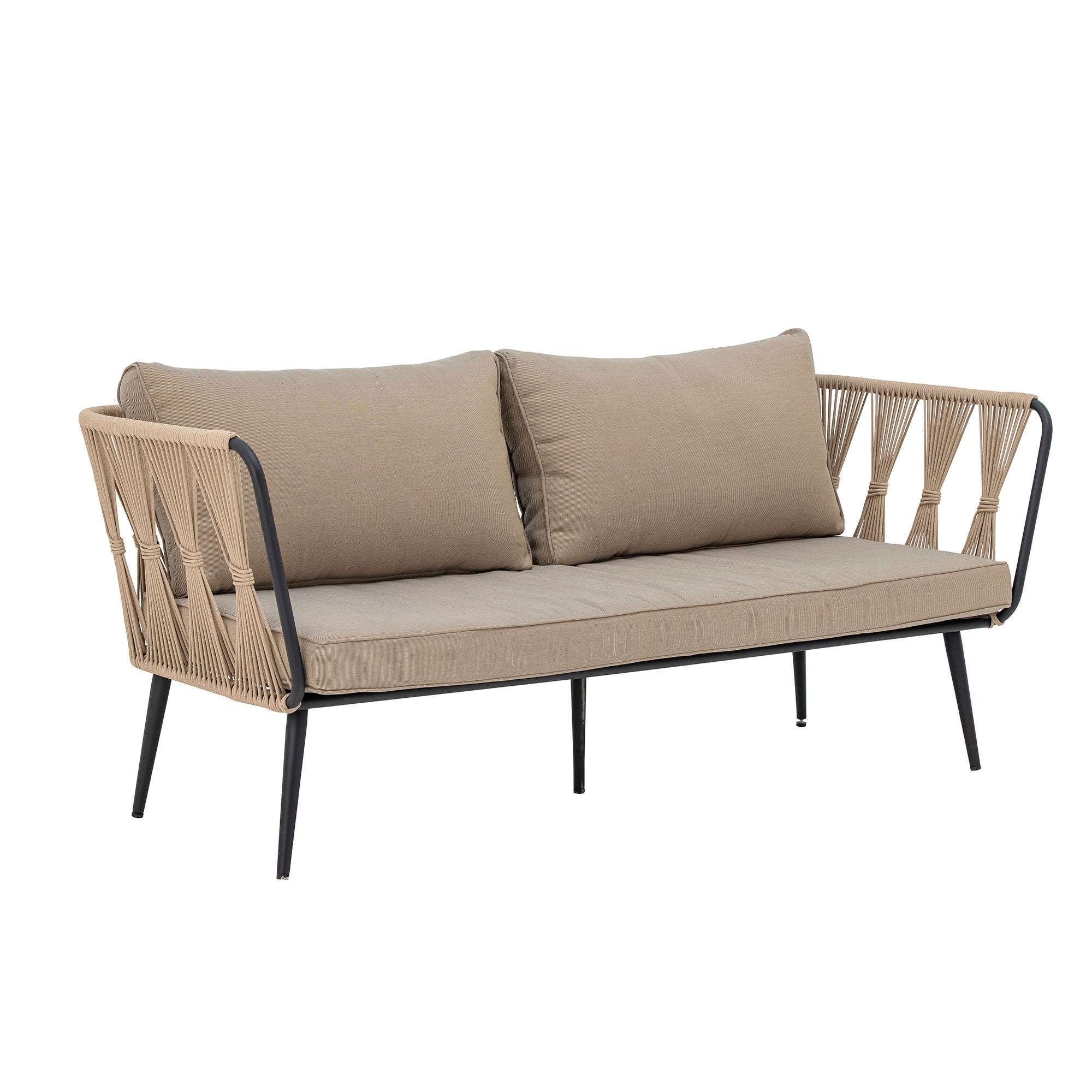 Bloomingville Pavone Fire-resistent soffa, brun, metall