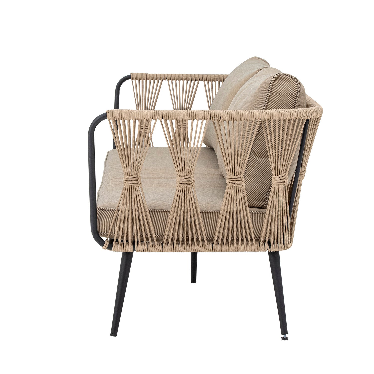 Bloomingville Pavone Fire-resistent soffa, brun, metall