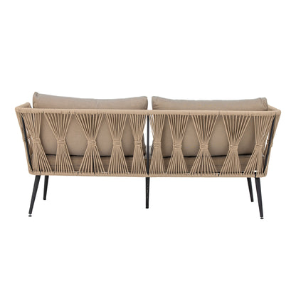 Bloomingville Pavone Fire-resistent soffa, brun, metall