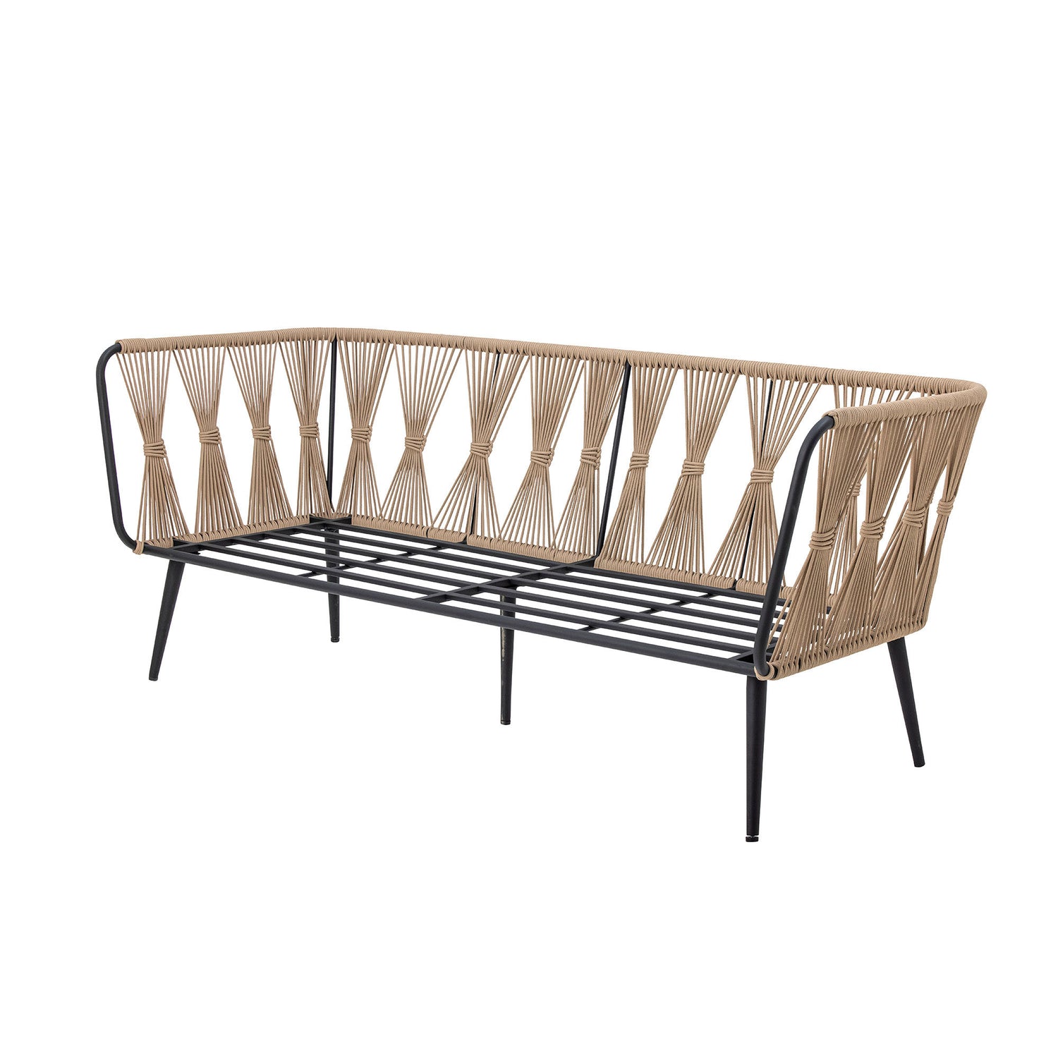 Bloomingville Pavone Fire-resistent soffa, brun, metall