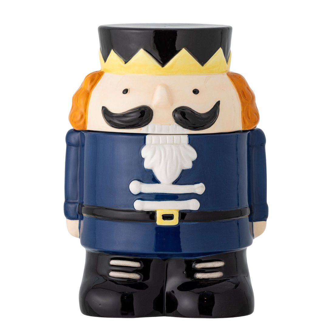 Bloomingville Feast Jar w/lock, blått, stengods