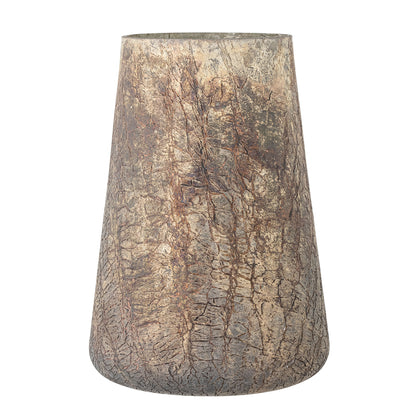 Bloomingville Gine Vase, guld, återvunnet glas
