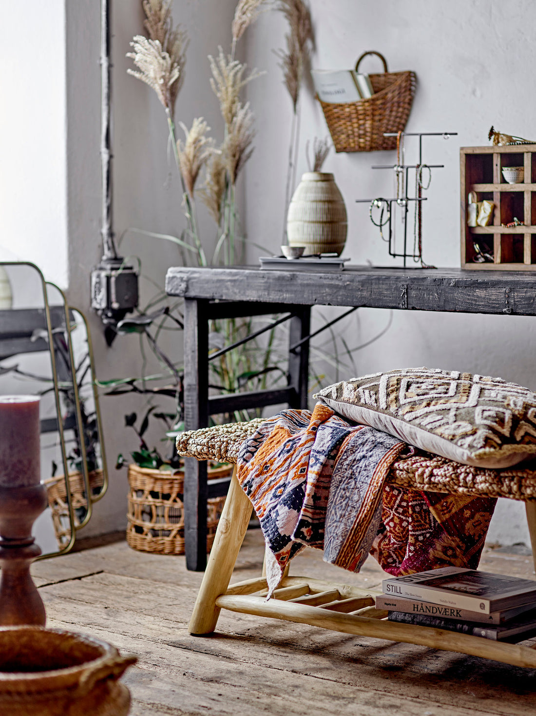 Kreativ samling mas väggspegel, mässing, metall