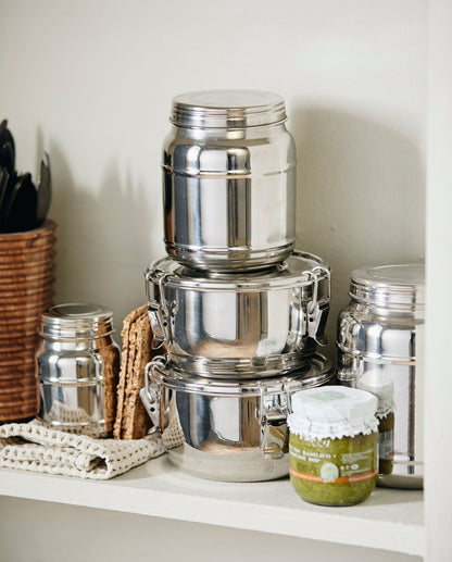 CANI förvaringsburk i rostfritt stål med lock - 1100 ml