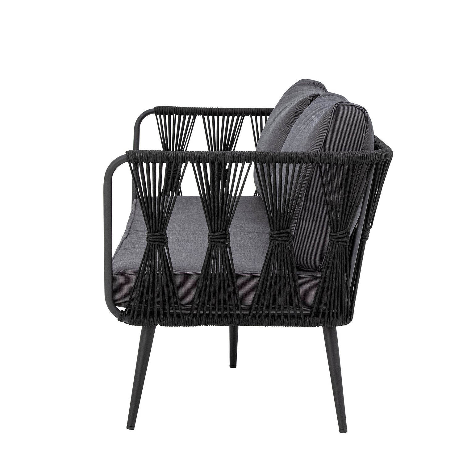 Bloomingville Pavone soffa, svart, metall