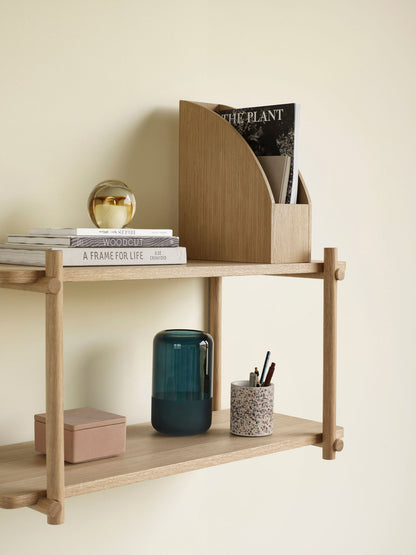 Hübsch Umber Storage Glass Rectangular Grey (uppsättning av 3)