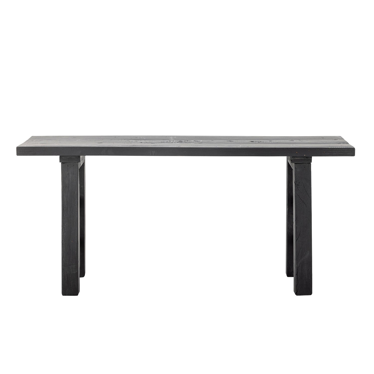 Bloomingville Riber Bench, svart, återvunnet trä