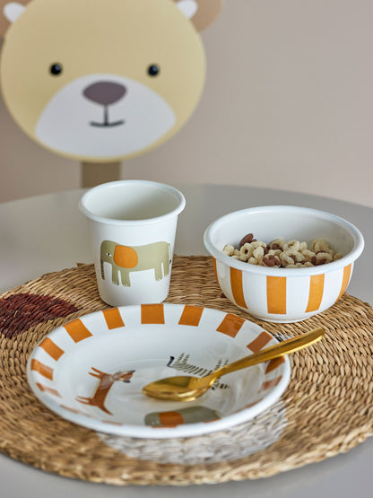 Bloomingville Mini Jesse Stel Set, Orange, Iron