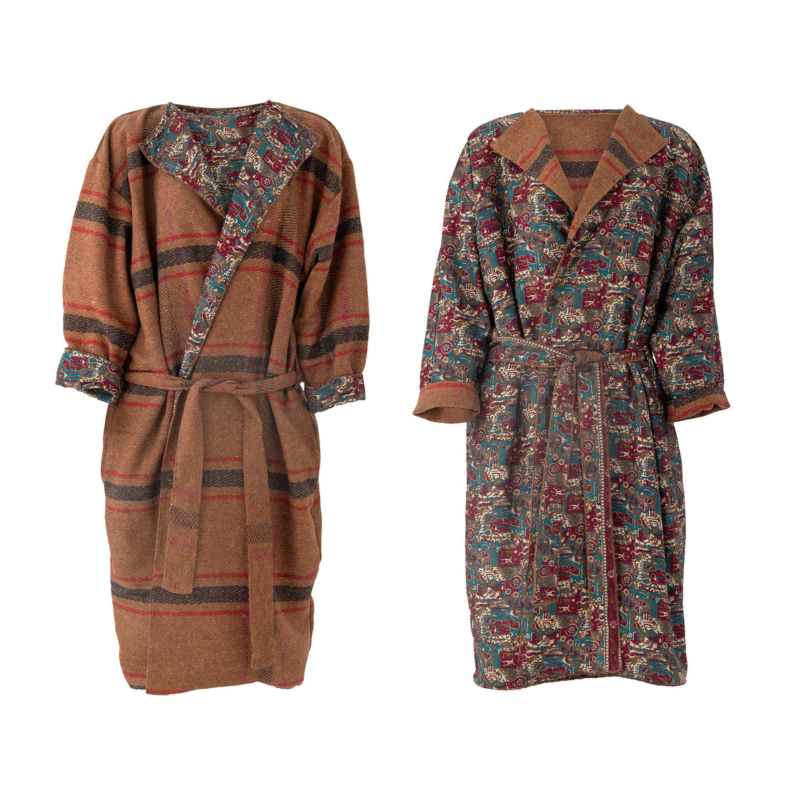 Creative Collection Rieti Kimono, Brown, Upcycleded