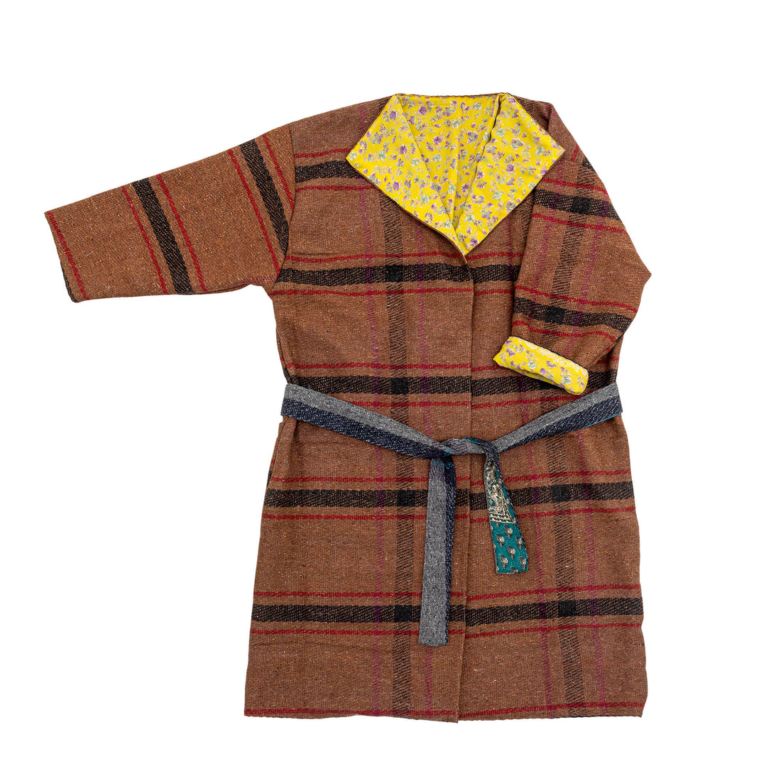 Creative Collection Rieti Kimono, Brown, Upcycleded