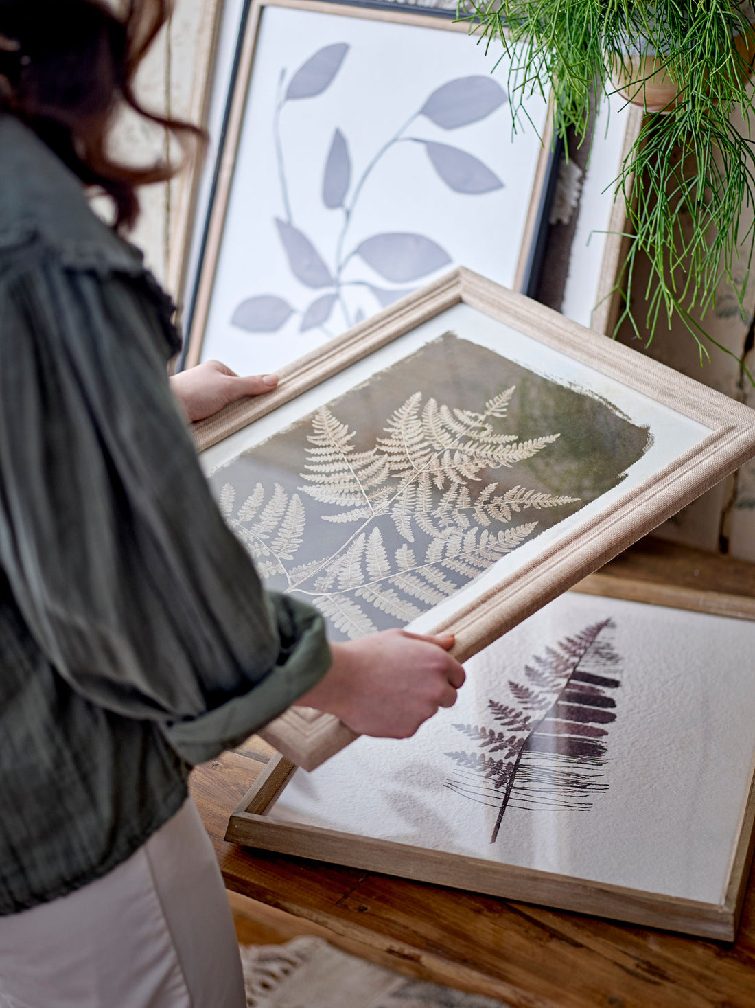 Creative Collection Corval Illustration med ram, natur, tall