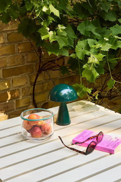 Mush Bärbar Lampa Mörkgrön - ø15xh20cm