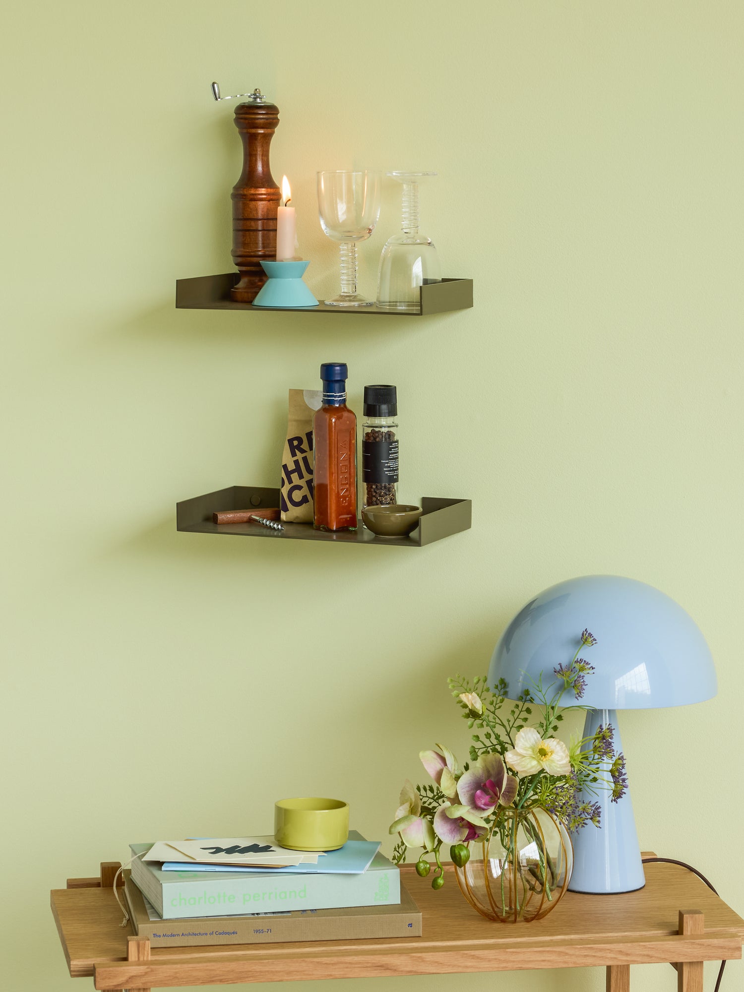 Mush Bordslampa Mini Ice Blue - ø25xh34cm