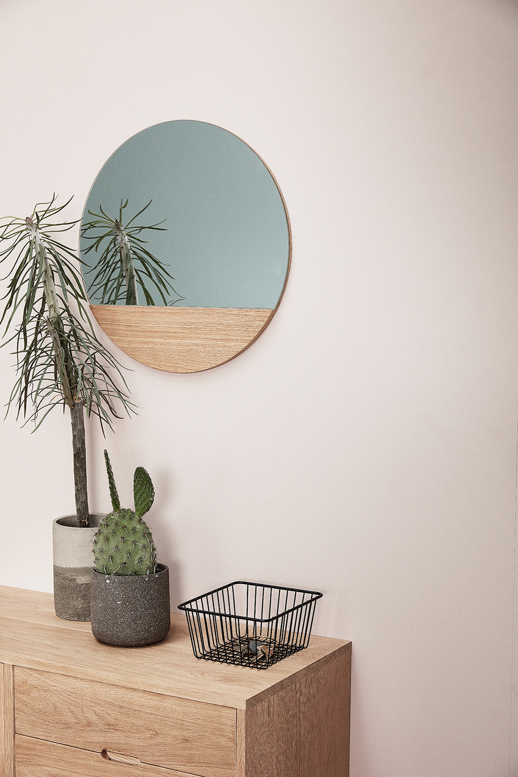 Crescent Wall Mirror Rund Nature - ø50cm