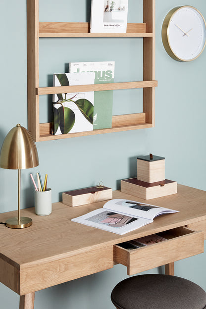 Display vägghylla stor natur - 70x9xh92cm
