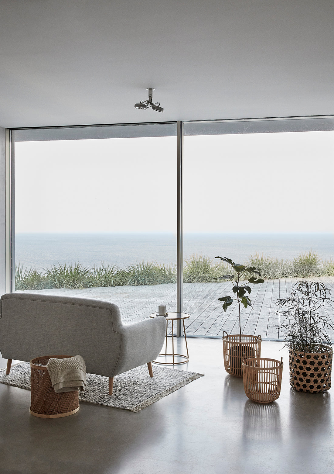 Hickory Basket Natural (set med 2) - ø34xh33, ø39xh36cm