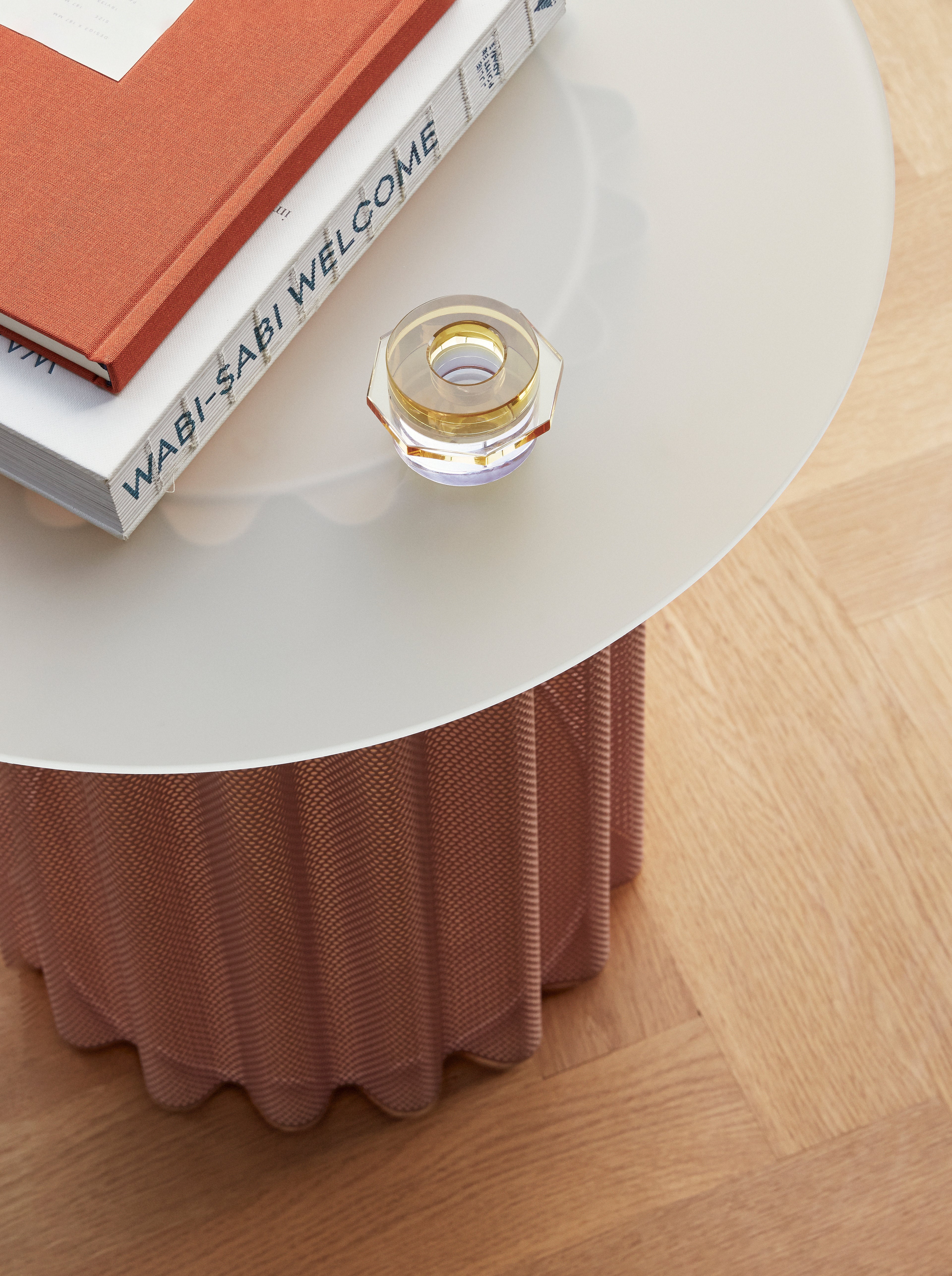 Kioskljusstakar Gul/Lila (set om 2) - ø6xh4cm