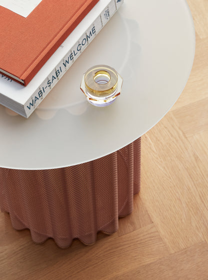 Kioskljusstakar Gul/Lila (set om 2) - ø6xh4cm