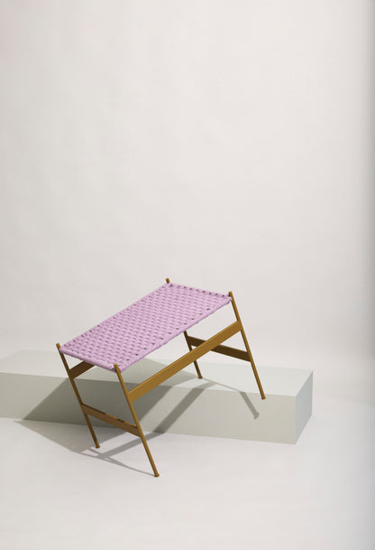 Peri Bänk Lila/Khaki - 56x42xh47cm