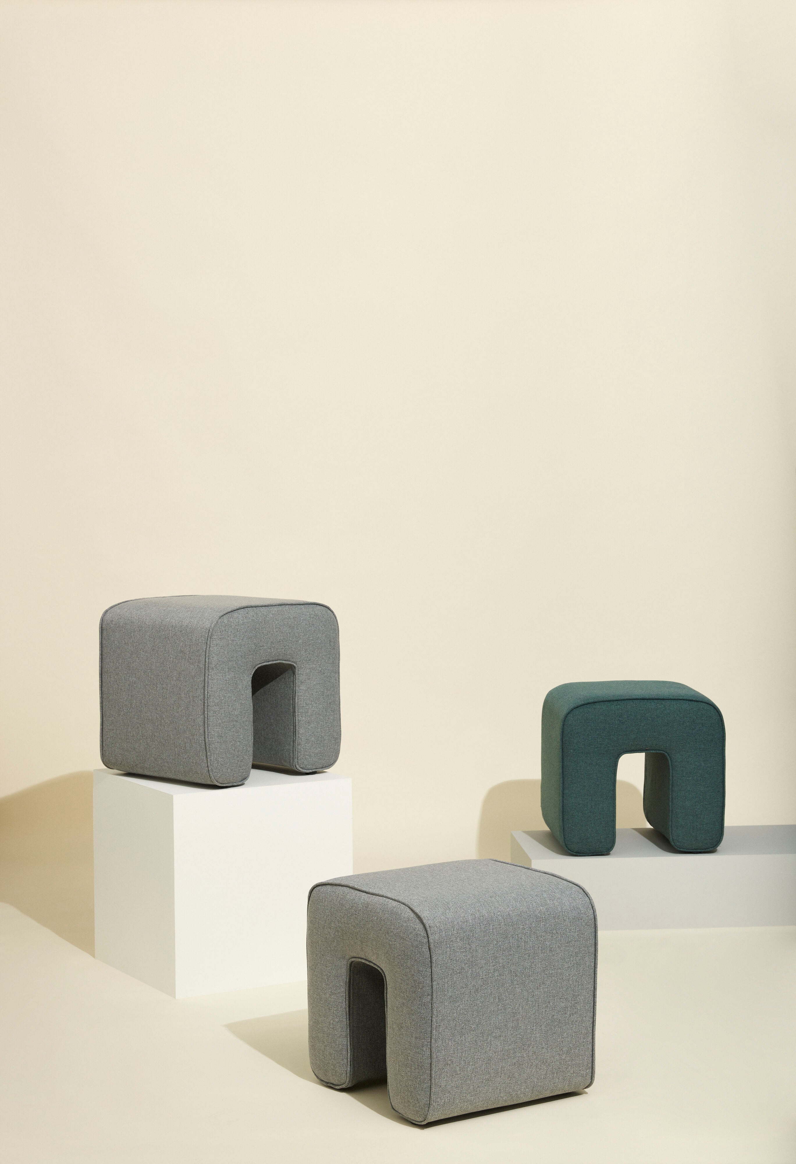 Skulptur Puf Gray - 45x45xh47cm