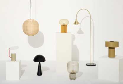 Podium bordslampa bärnstensfärgad färg - Ø25xh36cm
