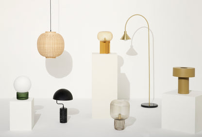Podium bordslampa bärnstensfärgad färg - Ø25xh36cm