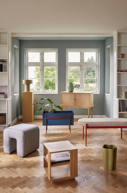 Peppy kurva natur/grön (uppsättning av 2) - Ø34xh21, Ø38xh26cm