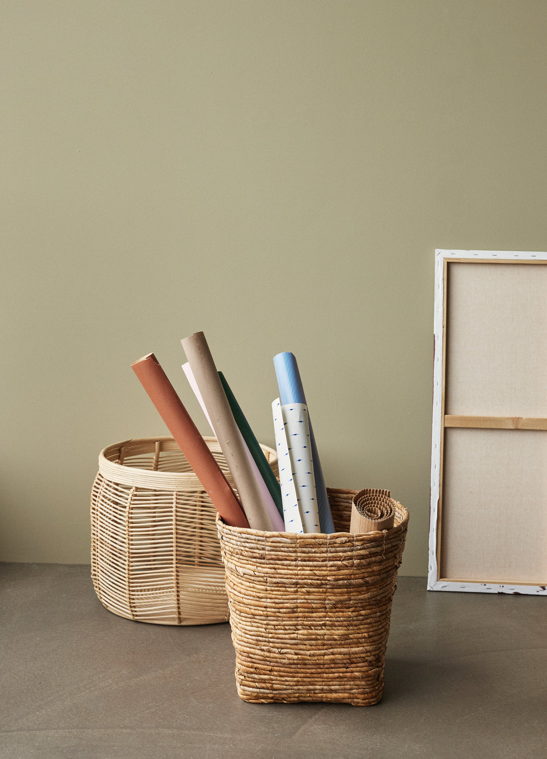 Luna Curve Nature (uppsättning av 2) - Ø34xH30, Ø44xH34CM