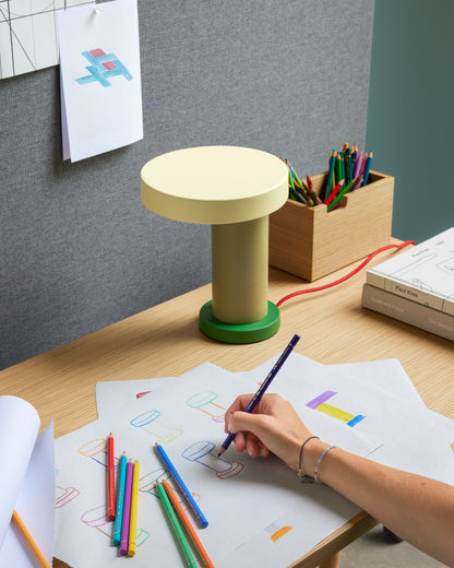 Magic Table Lamp Green/Olive Green - Ø20x H25cm, LED