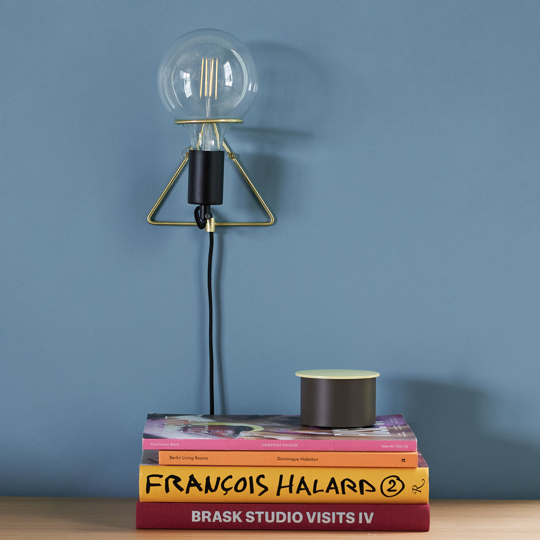 Eureka vägglampans mässingsfärg/svart - 14x15xh15cm, e27/40w