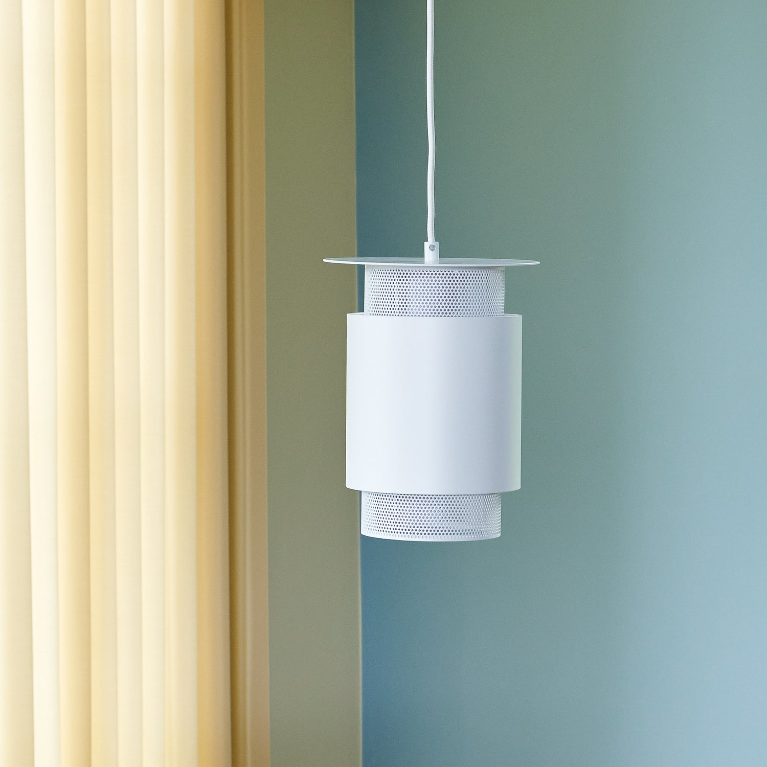 Edge Pendel White - Ø20xH26cm, E27/40W