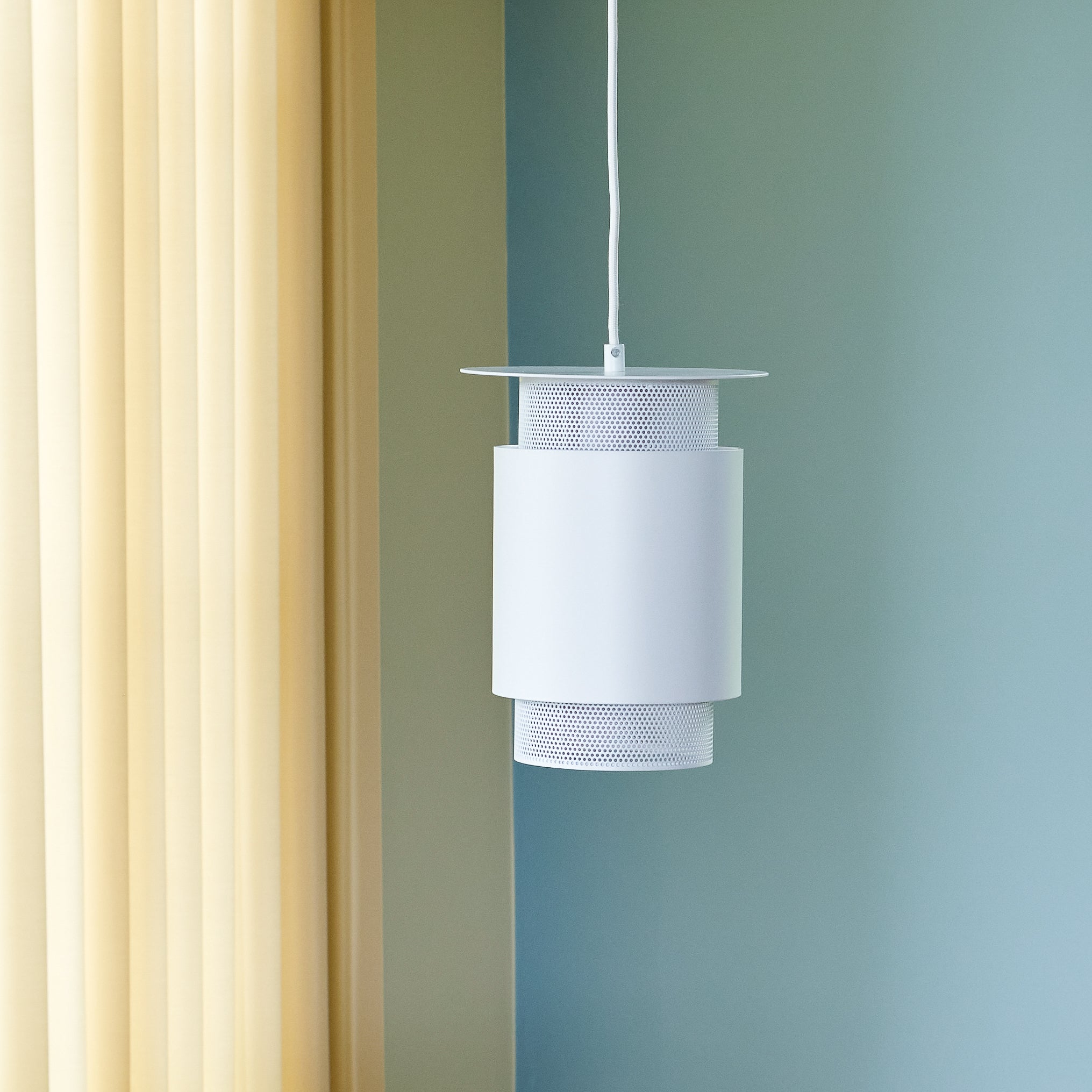 Edge Pendel White - Ø20xH26cm, E27/40W