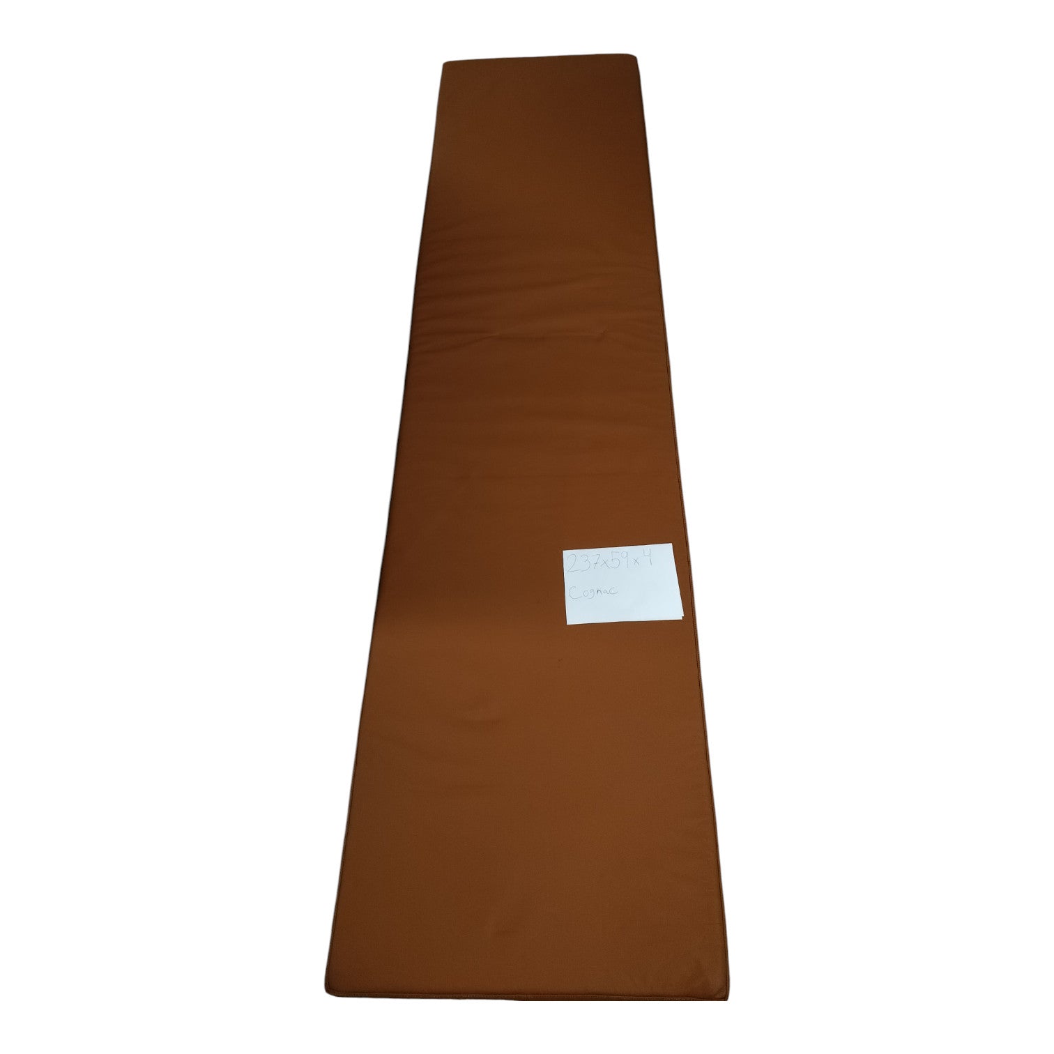 Återstående parti - 237x59x4 cm i cognac läder
