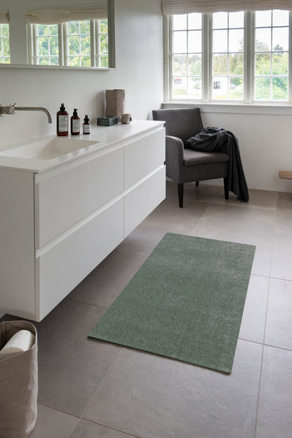 TÆPPE/MÅTTE 67 x 120 cm - UNI COLOR/DUSTY GREEN - Tica Copenhagen - DesignGaragen.dk