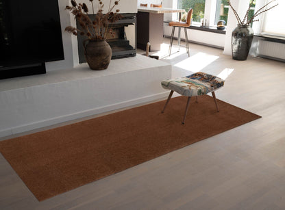 TÆPPE/MÅTTE 100 x 300 CM - UNI COLOR COGNAC - Tica Copenhagen - DesignGaragen.dk