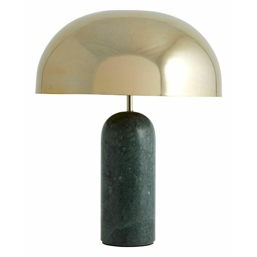 Nordal ATLAS bordslampa i marmor och metall - h49 cm - grön/guld