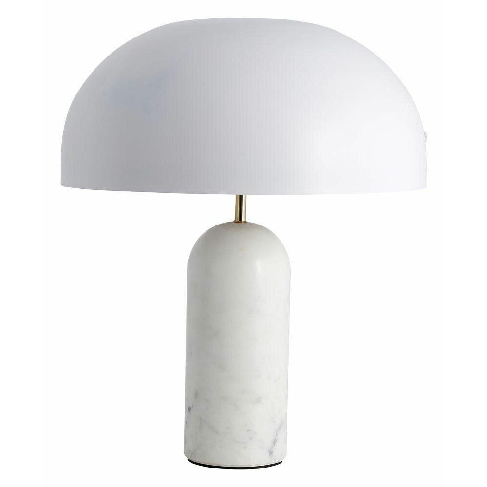 Nordal ATLAS bordslampa i marmor och metall - h49 cm - vit