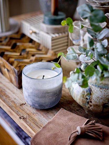 Illume X Bloomingville NO. 3 - Santal Fig Duftlys, Blå, Naturlig Voks - Illume X Bloomingville - DesignGaragen.dk